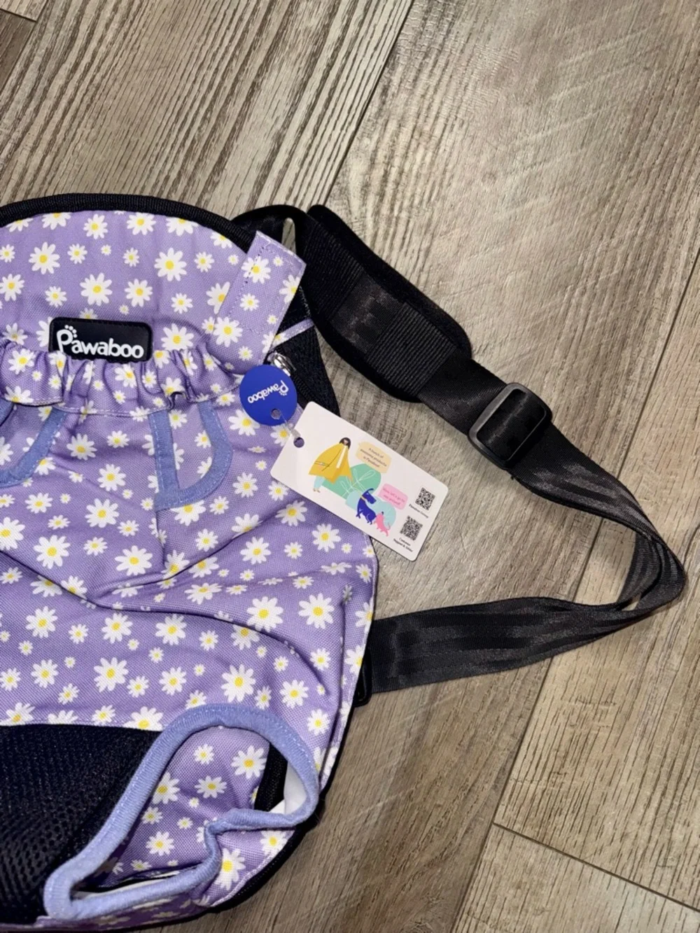NWT Pawaboo Adjustable Dog Carrier BackpacK Pet Front Cat Travel Bag Dog purple